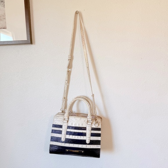 Brahmin Handbags - BRAHMIN Asher Suri White Corsica Purse Handbag Shoulder Bag Alligator Melbourne
